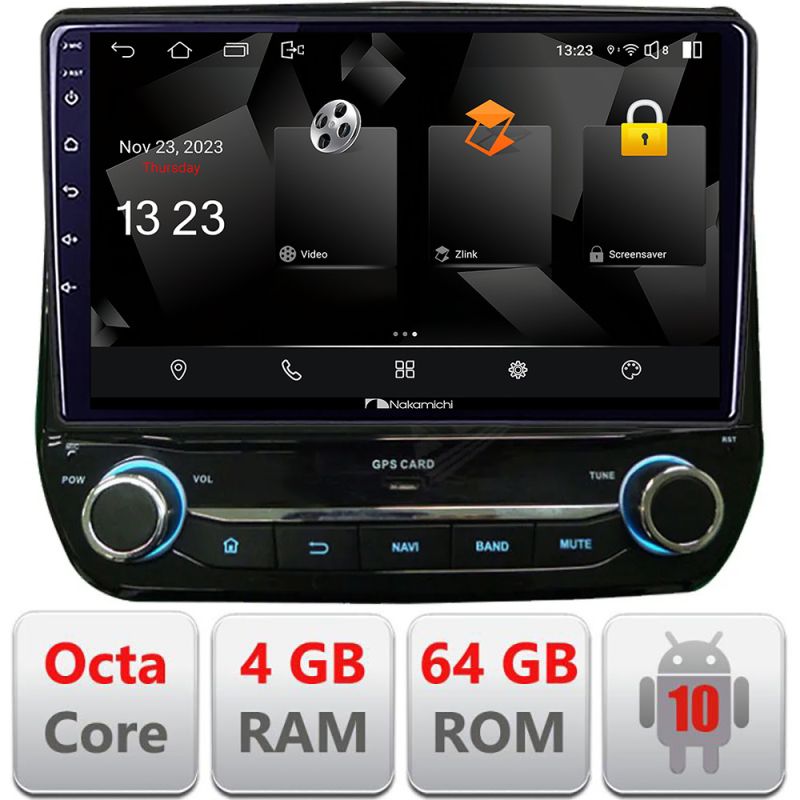 Navigatie dedicata Nakamichi Ford Fiesta 2020- Android Octa Core 720p 4+64 DSP 360 camera carplay android auto