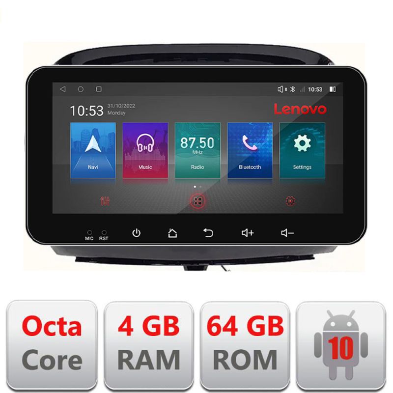 Navigatie dedicata Lenovo Honda FR-V 2004-2009 Android radio gps internet Octa Core 4+64 LTE ecran de 10.33\' wide KIT-fr-v+EDT-E511-pro