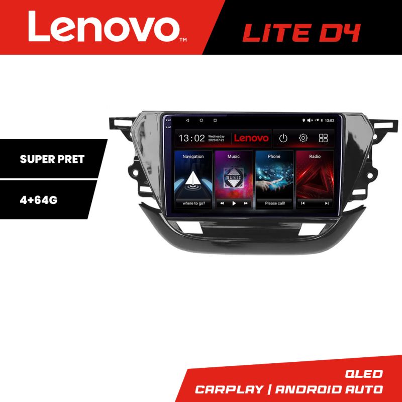 Navigatie Opel Corsa F 2019- Android radio gps internet 4+64 Lenovo