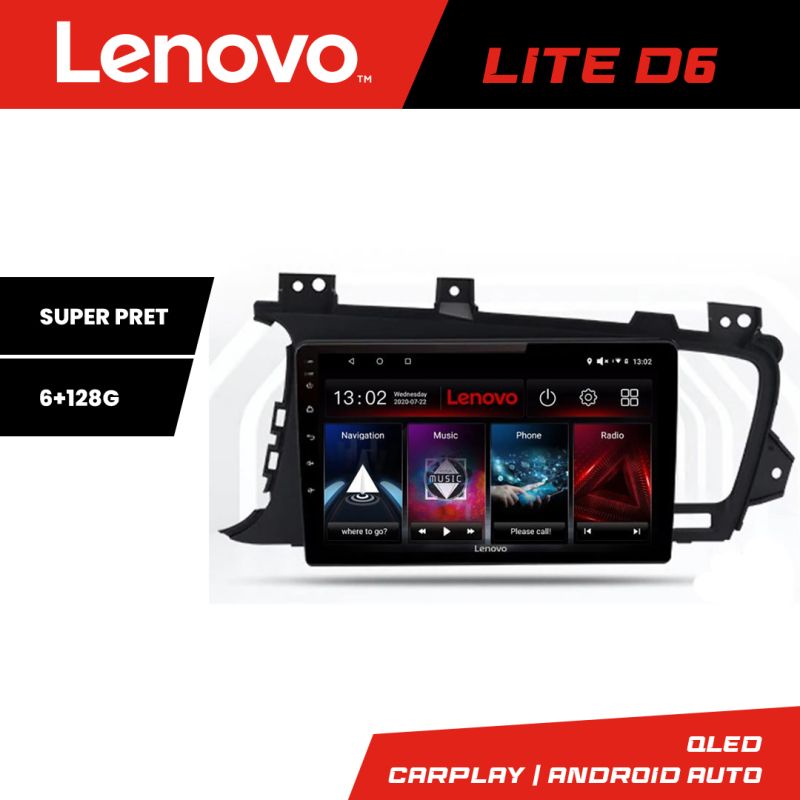 Navigatie Kia Optima 2011-2013 Lenovo Kit-091 8 core 6+128 GB Android Waze USB Navigatie Internet Youtube Radio