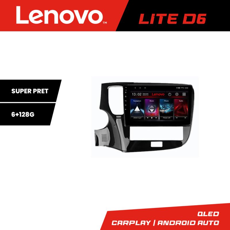 Navigatie Mitsubishi Oultander 2020- Lenovo Kit-1230-20 8 core 6+128 GB Android Waze USB Navigatie Internet Youtube Radio