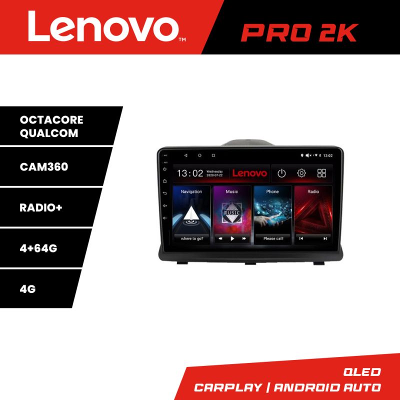 Navigatie Opel Antara Lenovo Kit-019 8 core QLED 2K 4+64 360 Android Waze USB Navigatie Internet Youtube Radio