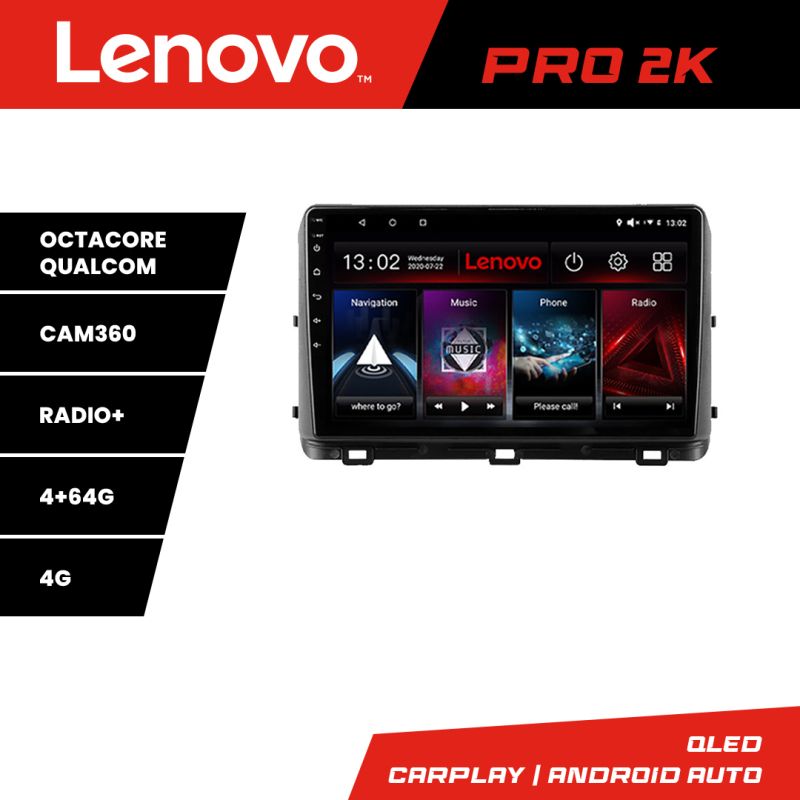 Navigatie Kia Ceed 2020- Android radio gps internet 8 core QLED 2K 4+64 360 Ram Lenovo