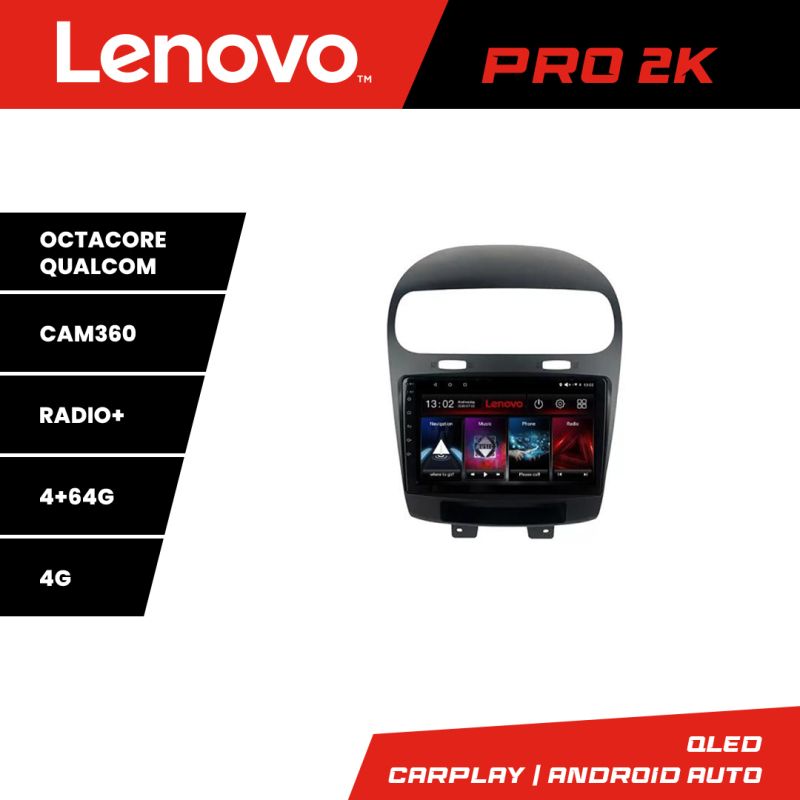 Navigatie Fiat Freemont Dodge Journey 2012-2019 Android radio gps internet 8 core QLED 2K 4+64 360 Lenovo v1