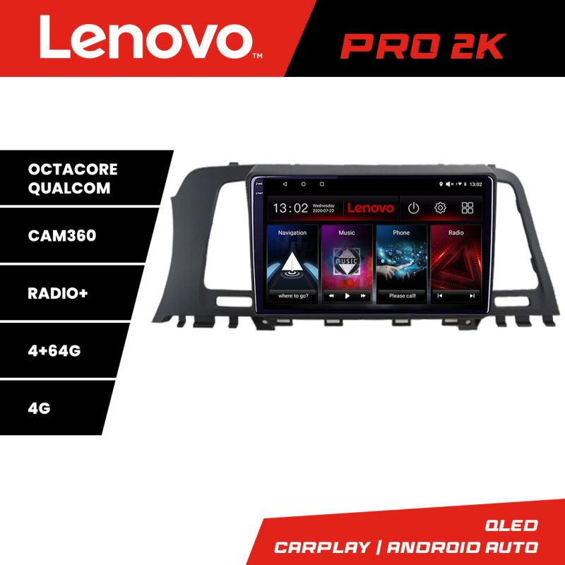 Navigatie MARCA Android radio gps internet 8 core QLED 2K 4+64 360 Lenovo