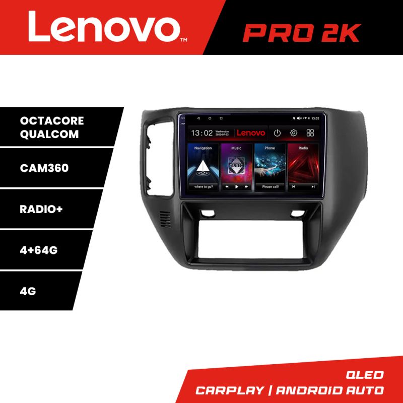 Navigatie Nissan Patrol Android radio gps internet 8 core QLED 2K 4+64 360GB 4-Core Lenovo