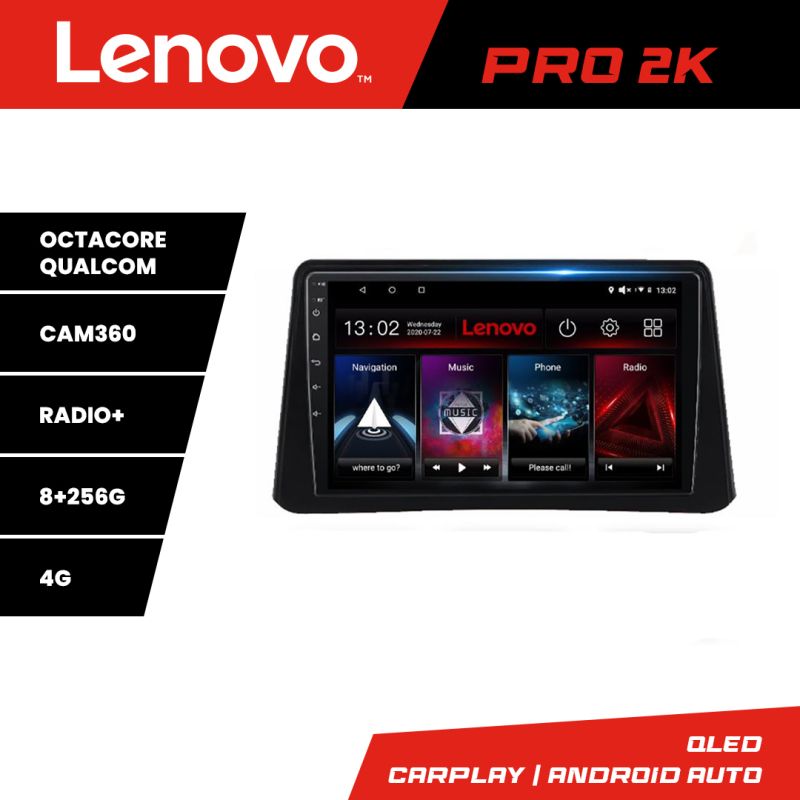 Navigatie Opel Mokka 2012-2016 Lenovo Kit-MOKKA1 8 core QLED 2K 8+256 360 Android Waze USB Navigatie Internet Youtube Radio