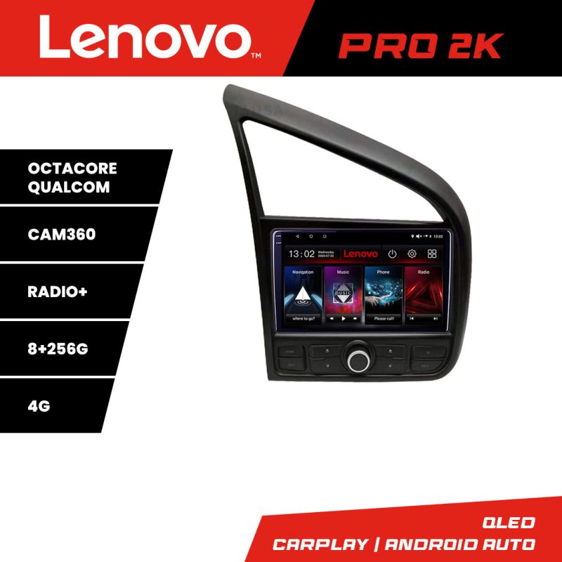 Navigatie MARCA Android radio gps internet 8 core QLED 2K 8+256 360 Lenovo