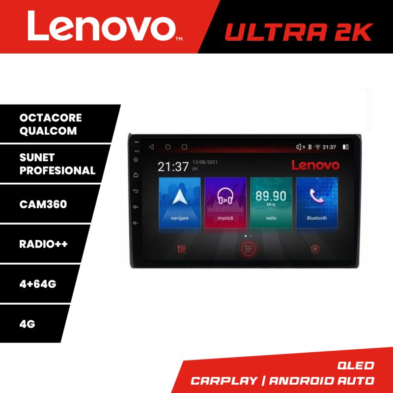 Navigatie Audi A4 B6 Quad Core Lenovo Kit-050 8 core QLED Qualcomm 4+64 360 Android Waze USB Navigatie Internet Youtube Radio v1