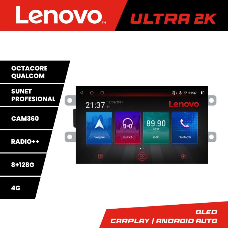 Navigatie Dacia dupa 2012 M-Dacia Octa Core Android Radio Bluetooth GPS WIFI/4G DSP 2K 8+128GB 360 Toslink