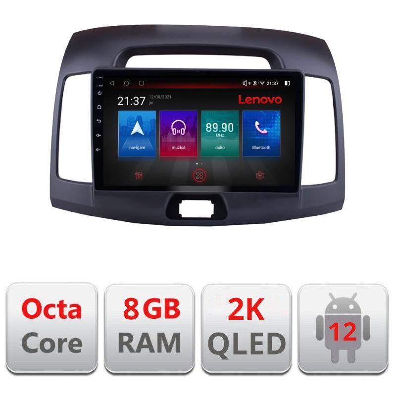 Navigatie HHyundai Elantra 2009 M-2009 Octa Core Android Radio Bluetooth GPS WIFI/4G DSP 2K 8+128GB 360 Toslink - 2 | YEO