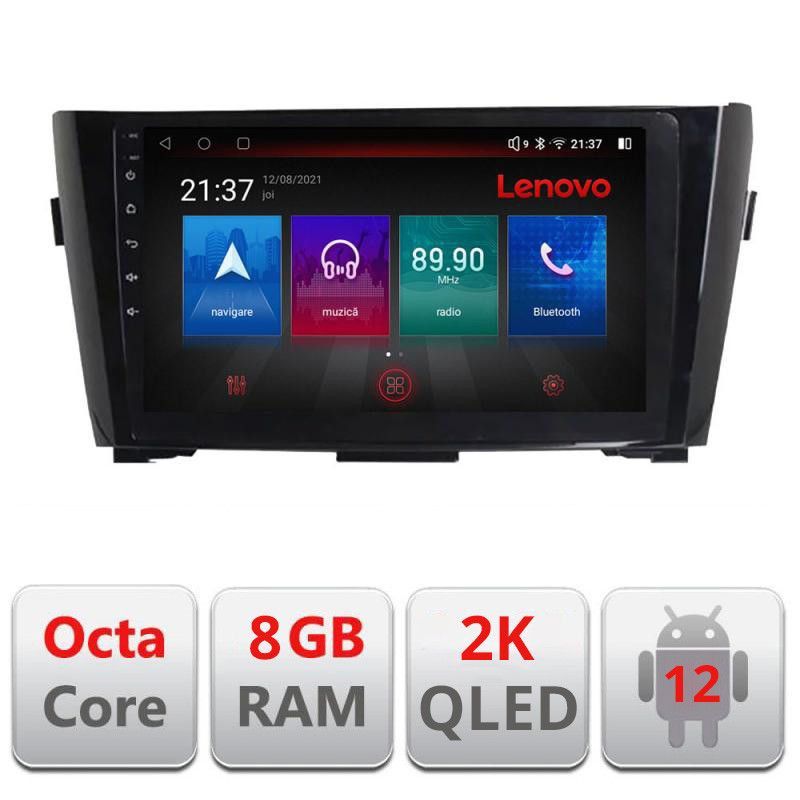 Navigatie Nissan Qashqai M-353 Octa Core Android Radio Bluetooth GPS WIFI/4G DSP 2K 8+128GB 360 Toslink - 2 | YEO