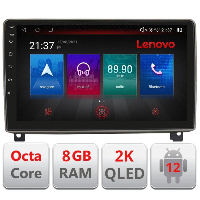 Navigatie Peugeot 407 2004-2011 Octa Core Android Radio Bluetooth GPS WIFI/4G DSP 2K 8+128GB 360 Toslink - 2 | YEO