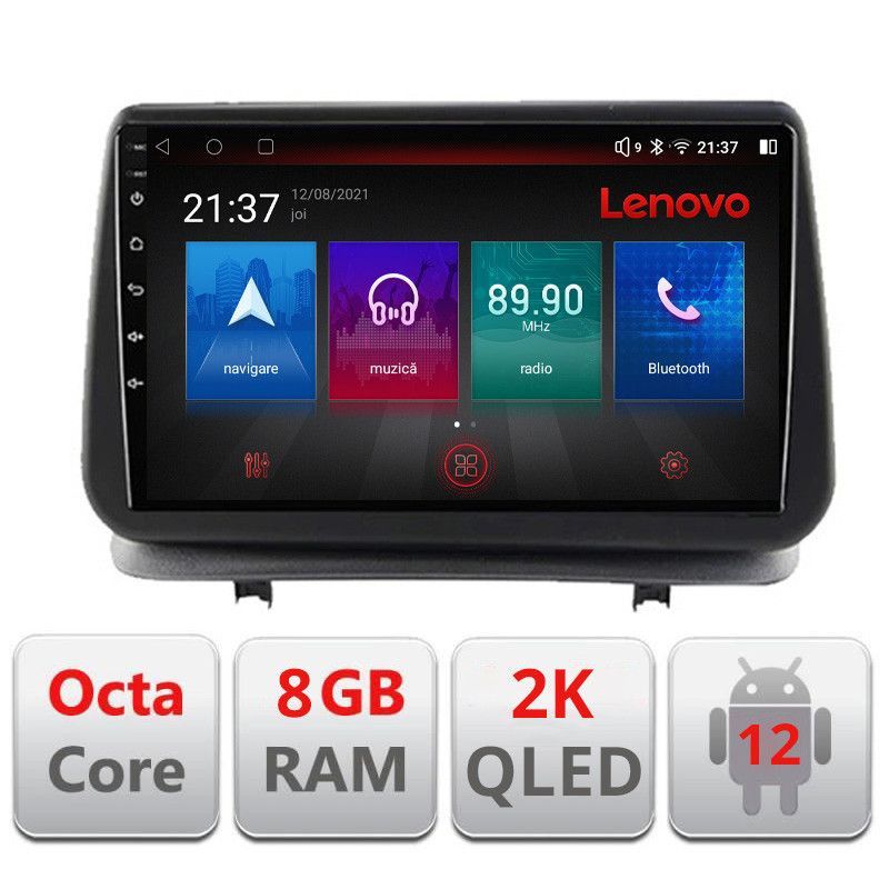 Navigatie Renault Clio 3 2005-2013 Octa Core Android Radio Bluetooth GPS WIFI/4G DSP 2K 8+128GB 360 Toslink - 2 | YEO