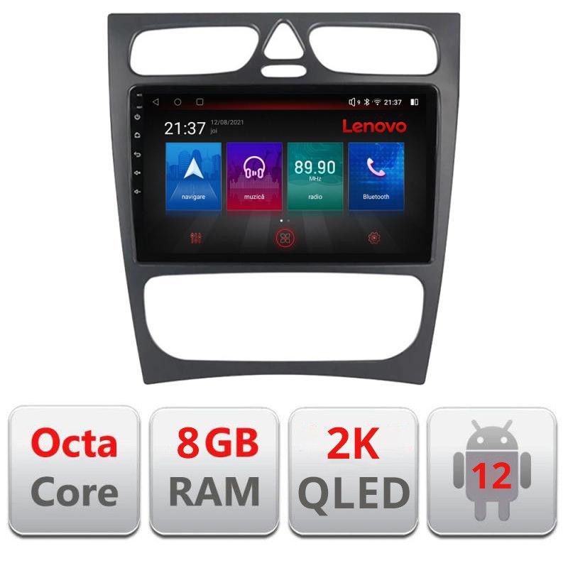 Navigatie Mercedes C W203 2000-2004 M-clk Octa Core Android Radio Bluetooth GPS WIFI/4G DSP 2K 8+128GB 360 Tosl - 2 | YEO