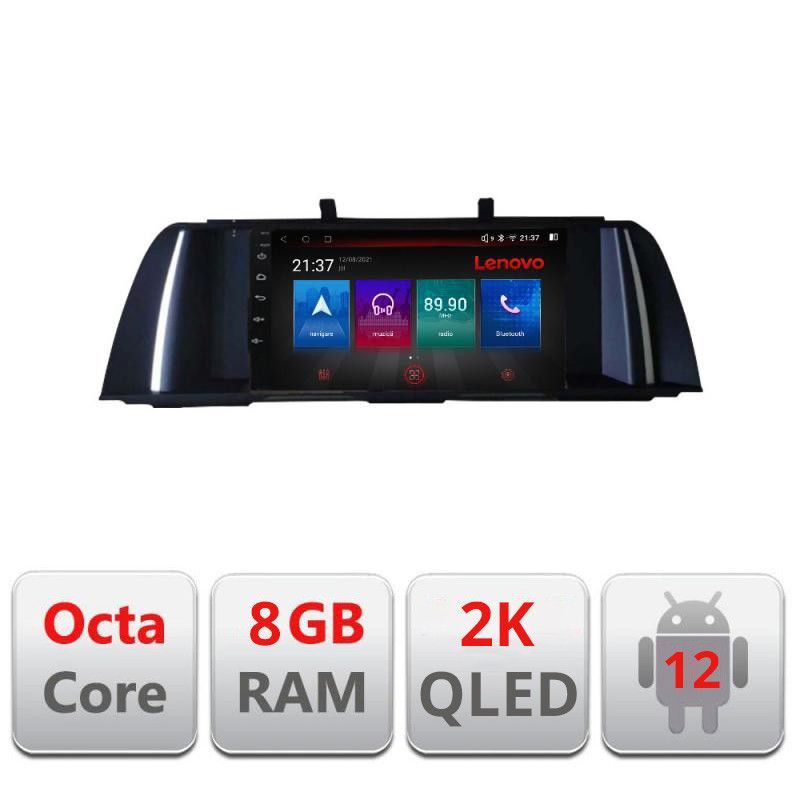 Navigatie Seria 5 F10 2010-2012 CIC Octa Core Android Radio Bluetooth GPS WIFI/4G DSP 2K 8+128GB 360 Toslink - 2 | YEO