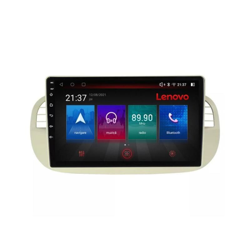 Navigatie Fiat 500 intre anii 2007-2015 Octa Core Android Radio Bluetooth GPS WIFI/4G DSP LENOVO 2K 8+128GB 360 Toslin - 1 | YEO