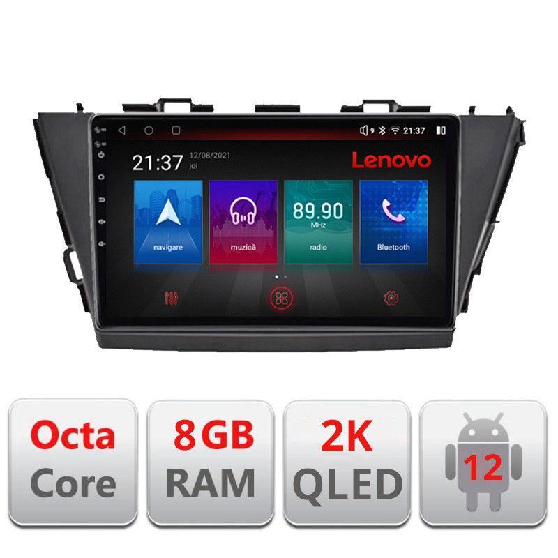 Navigatie Toyota Prius 5 Plus 2012-2020 Octa Core Android Radio Bluetooth GPS WIFI/4G DSP 2K 8+128GB 360 Toslin - 2 | YEO