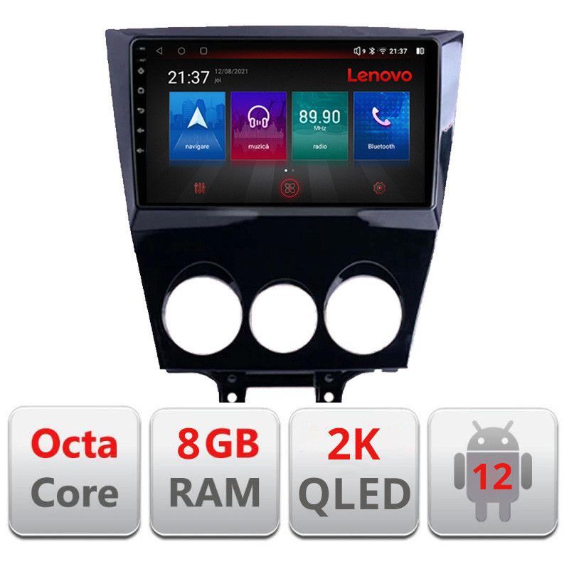 Navigatie Mazda RX8 2003-2008 Octa Core Android Radio Bluetooth GPS WIFI/4G DSP 2K 8+128GB 360 Toslink - 2 | YEO