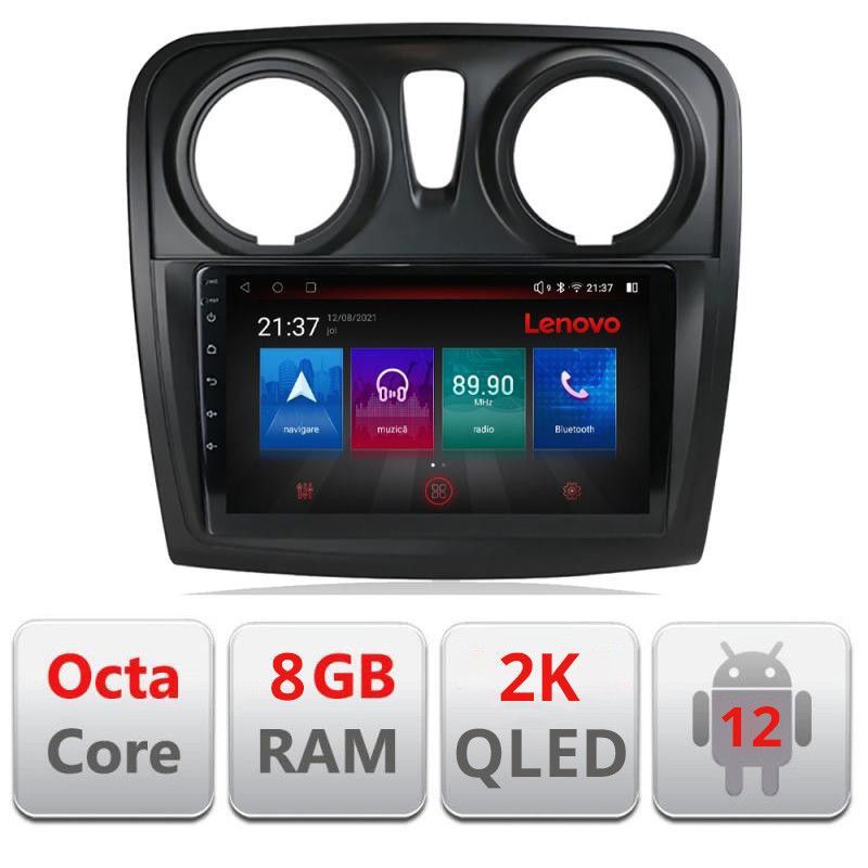 Navigatie Dacia Sandero Logan 2012-2020 M-sandero Octa Core Android Radio Bluetooth GPS WIFI/4G DSP 2K 8+128GB - 2 | YEO