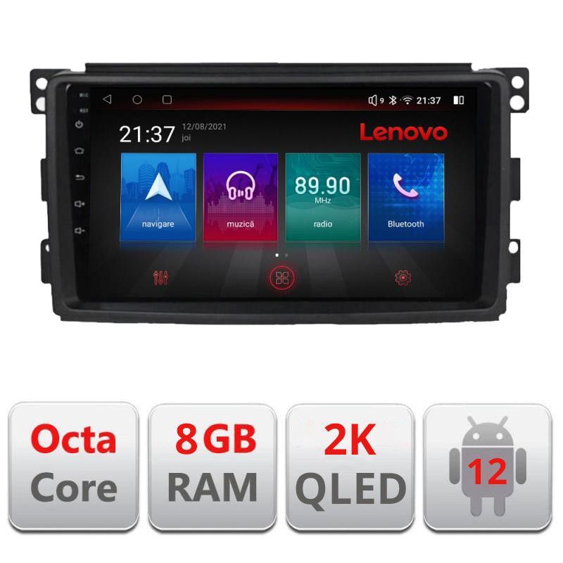 Navigatie Smart 2005-2010 M-Smart05 Octa Core Android Radio Bluetooth GPS WIFI/4G DSP 2K 8+128GB 360 Toslink - 2 | YEO