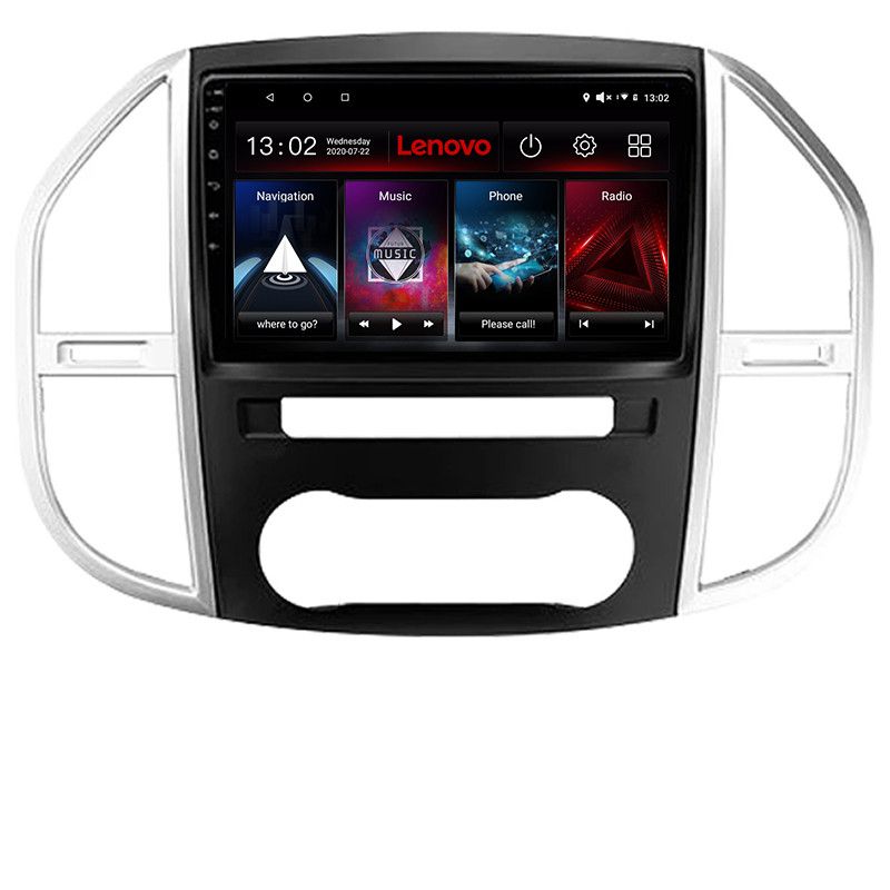 Navigatie Mercedes Vito w447 2016-, Octacore, 4Gb RAM, 64Gb Hdd, 4G, QLED 2K, DSP, Carplay, Bluetooth - 1 | YEO