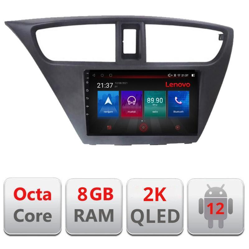 Navigatie Honda Civic 2012-2016 M-CIVIC Octa Core cu Android Radio Bluetooth Internet GPS WIFI DSP ecran 2K 8+128 4G - 2 | YEO