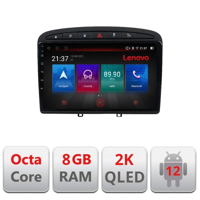 Navigatie Peugeot 308 M-038 Octa Core Android Radio Bluetooth GPS WIFI/4G DSP 2K 8+128GB 360 Toslink - 2 | YEO