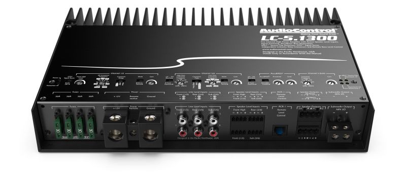 Amplificator puternic 5 canale cu ACCUBASS® 12V AudioControl LC-5.1300, 4 x 200 + 500 watts, in 2 sau 4 ohm, clasa D - 3 | YEO