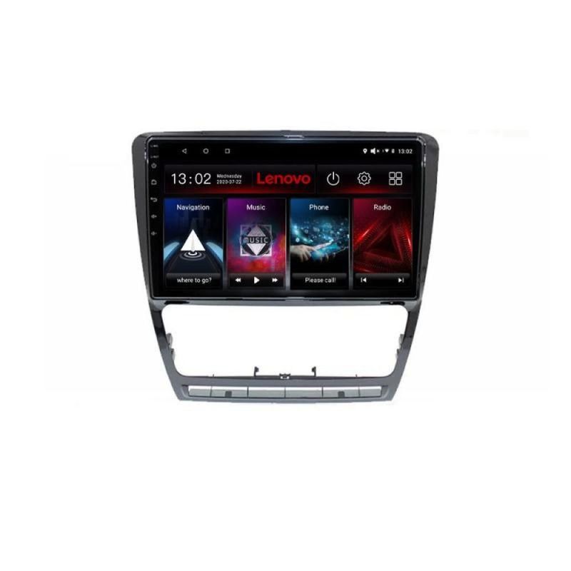 Navigatie Skoda Octavia 2 2005-2013 Lenovo Kit-005 4+64 GB Android Waze USB Navigatie Internet Youtube Radio - 1 | YEO