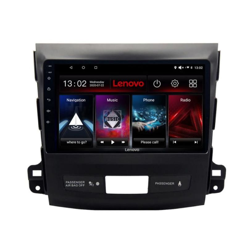 Navigatie Mitsubishi Outlander 2010 Lenovo Kit-056 4+64 GB Android Waze USB Navigatie Internet Youtube Radio v2 - 1 | YEO