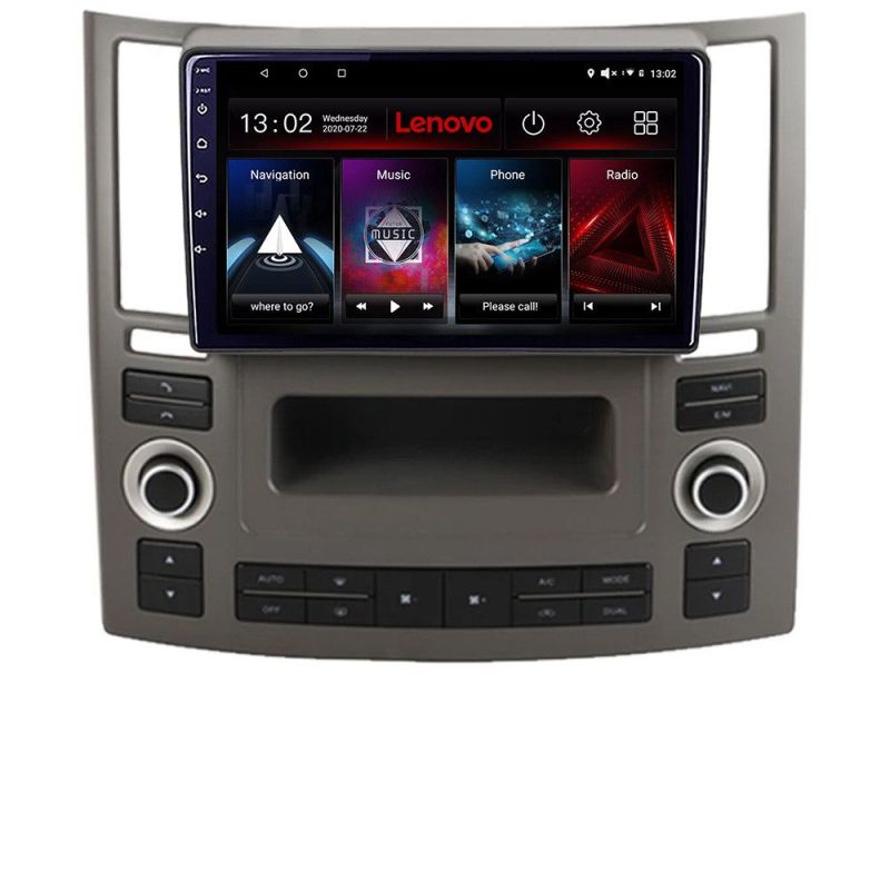 Navigatie Infiniti FX45 2007-2009 Android radio gps internet 4+64 fx45-old+EDT-E209 Lenovo - 1 | YEO