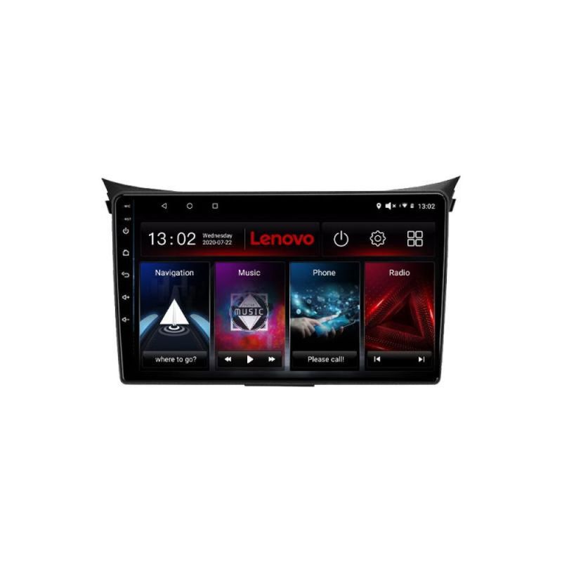 Navigatie Hyundai I30 2009-2012 clima automata Lenovo Kit-I30AUTOMATIC 4+64 GB Android Waze USB Navigatie Internet Youtube Rad - 1 | YEO