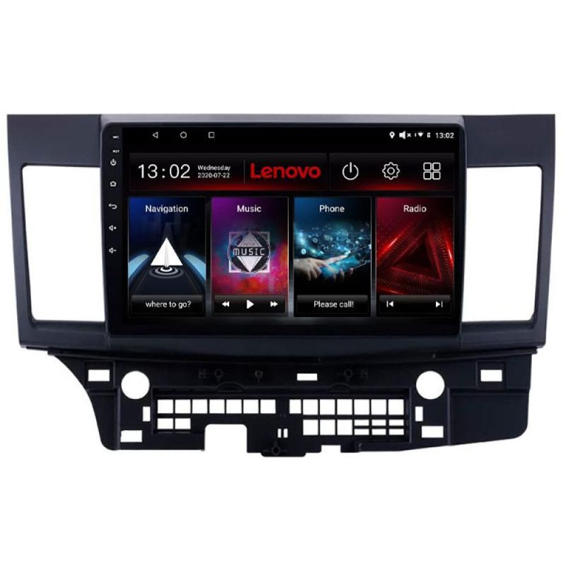 Navigatie Mitsubishi Lancer Lenovo Kit-037 8 core 6+128 GB Android Waze USB Navigatie Internet Youtube Radio - 1 | YEO