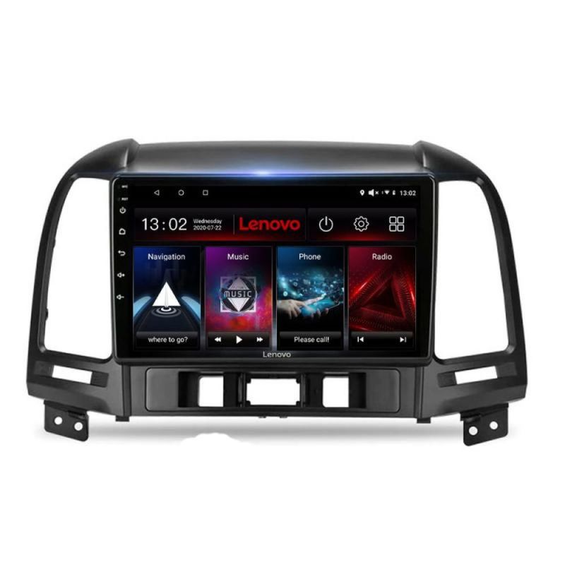 Navigatie Hyundai Santa Fe Lenovo Kit-008 4+64 GB Android Waze USB Navigatie Internet Youtube Radio - 2 | YEO