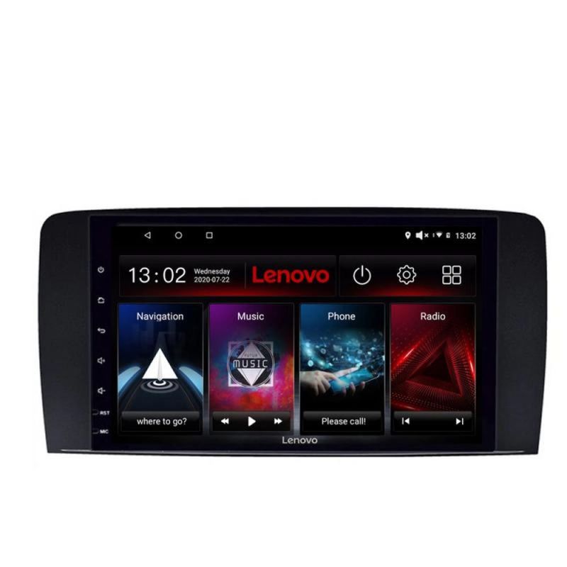 Navigatie Mercedes Clasa R Lenovo Kit-215 4+64 GB Android Waze USB Navigatie Internet Youtube Radio - 1 | YEO