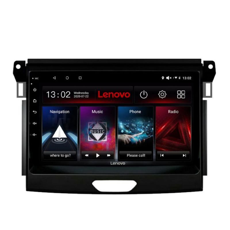 Navigatie Ford Ranger Lenovo Kit-574 4+64 GB Android Waze USB Navigatie Internet Youtube Radio - 2 | YEO