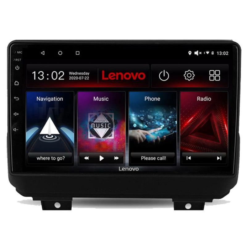 Navigatie Jeep Wrangler 2018- Lenovo Kit-WRANGLER 4+64 GB Android Waze USB Navigatie Internet Youtube Radio - 2 | YEO