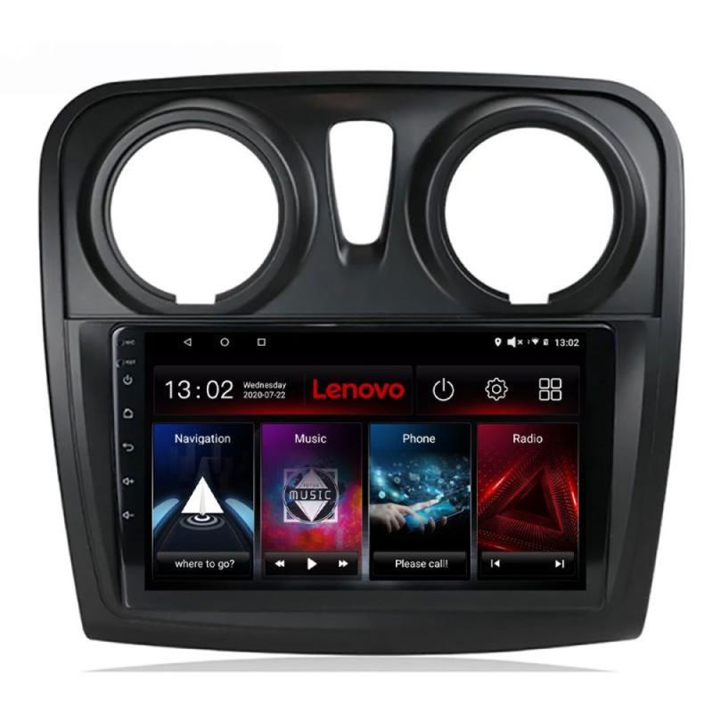 Navigatie Dacia Sandero Logan Lodgy 2012-2020 Lenovo Kit-sandero 8 core 6+128 GB Android Waze USB Navigatie Internet Youtube Radio - 2 | YEO