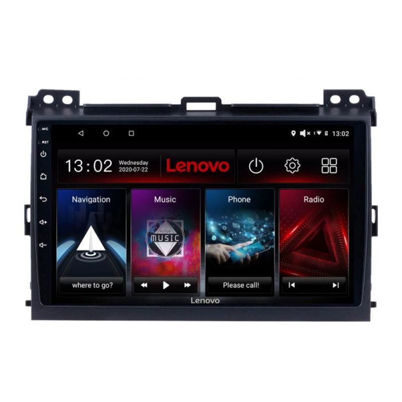 Navigatie Toyota Prado 2007- Lenovo Kit-456 8 core QLED 2K 4+64 360 Android Waze USB Navigatie Internet Youtube Radio - 2 | YEO