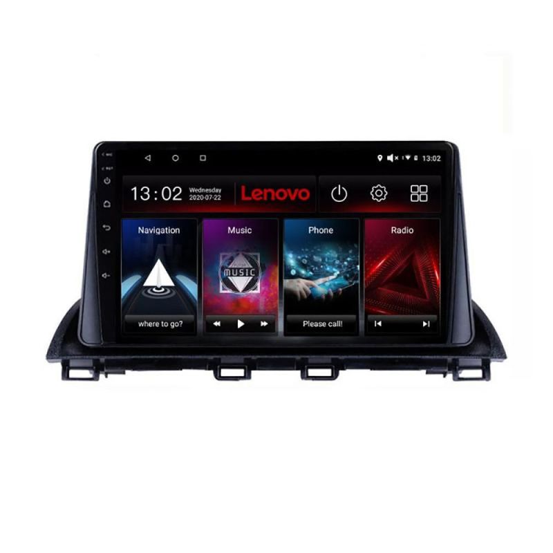 Navigatie Mazda 3 2014-2019 Lenovo Kit-463 8 core QLED 2K 8+256 360 Android Waze USB Navigatie Internet Youtube Radio - 1 | YEO