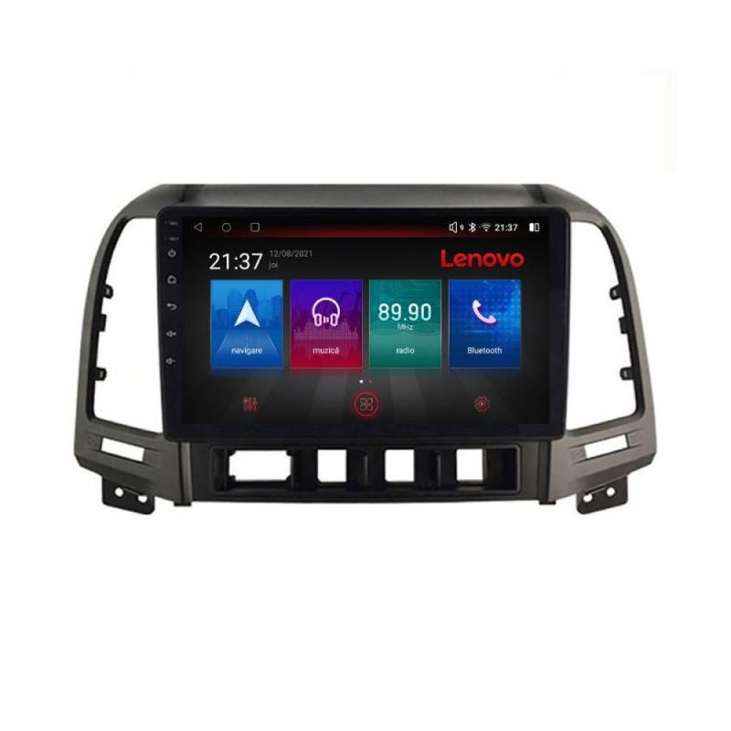 Navigatie Hyundai Santa Fe Lenovo Kit-008 8 core QLED Qualcomm 4+64 360 Android Waze USB Navigatie Internet Youtube Radio - 1 | YEO