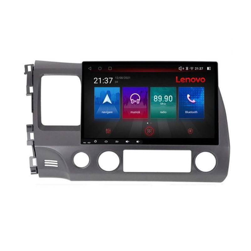 Navigatie Honda Civic Sedan Lenovo Kit-044 8 core QLED Qualcomm 4+64 360 Android Waze USB Navigatie Internet Youtube Radio - 1 | YEO