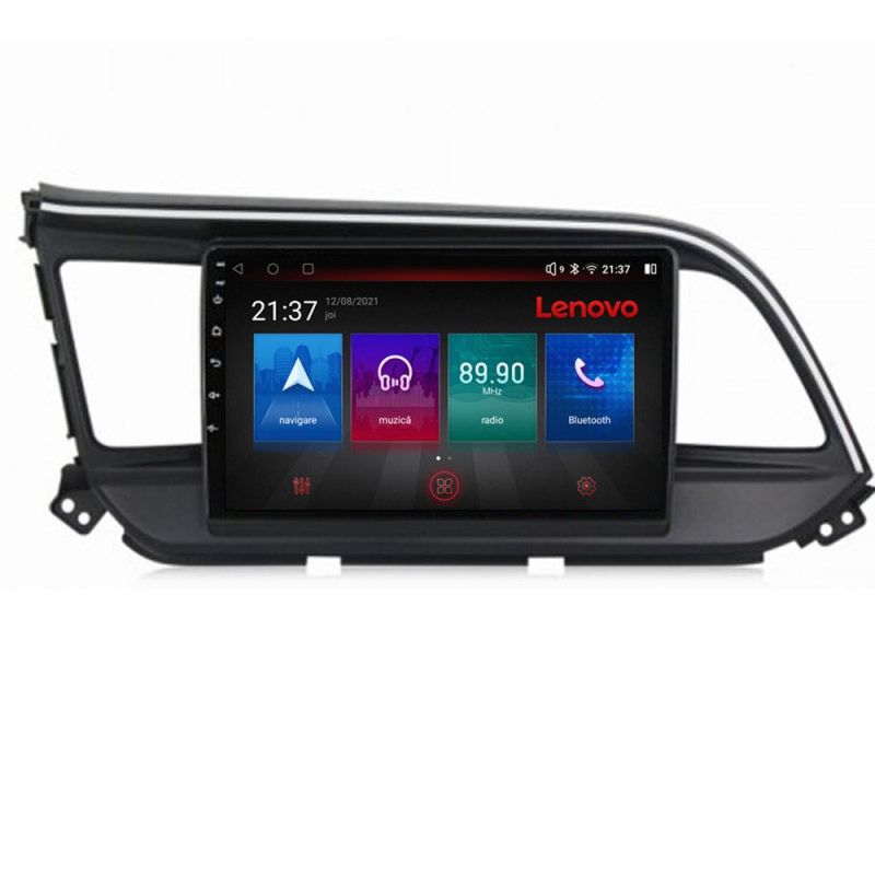 Navigatie Hyundai Elantra 2018- Lenovo Kit-1581 8 core QLED Qualcomm 4+64 360 Android Waze USB Navigatie Internet Youtube Radio - 1 | YEO