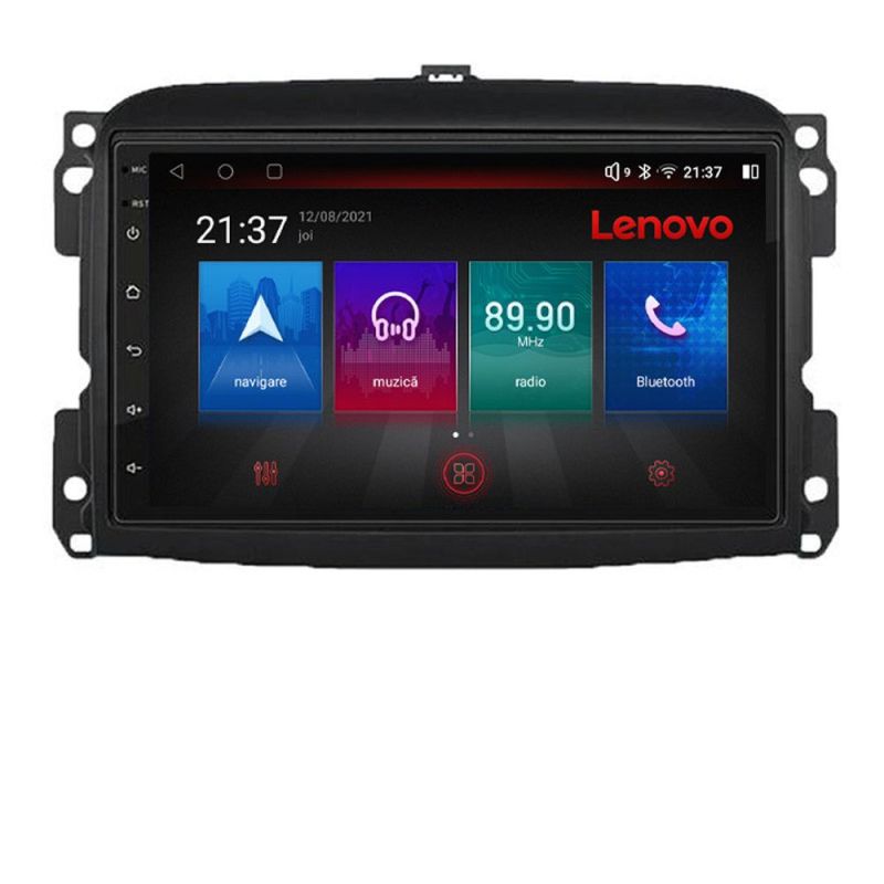 Navigatie Fiat 500 2015-2021 Lenovo Kit-500new 8 core QLED Qualcomm 4+64 360 Android Waze USB Navigatie Internet Youtube Radio - 1 | YEO