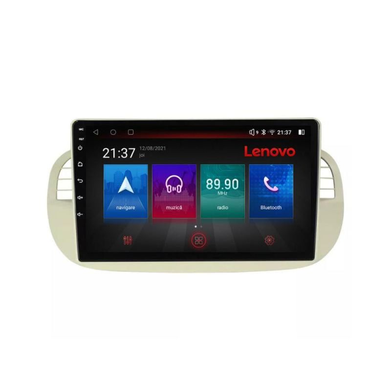 Navigatie Fiat 500 intre anii 2007-2015 Android radio gps internet 8 core QLED Qualcomm 4+64 360 Lenovo - 1 | YEO